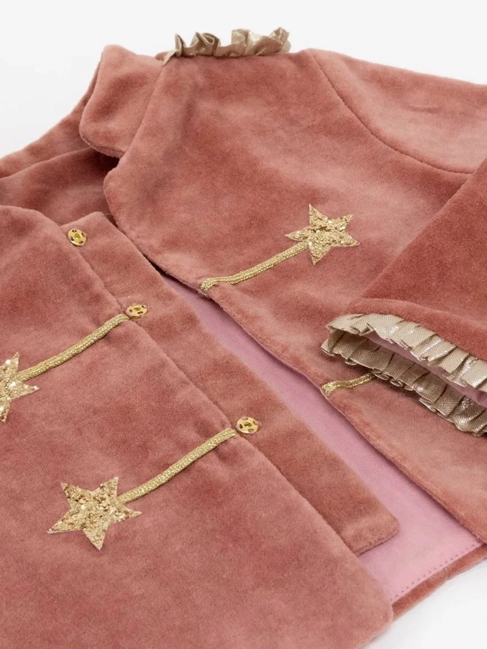 Meri Meri dusty pink tot soldier Christmas outfit